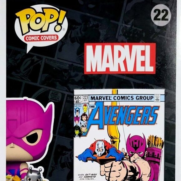 Hawkeye & Any-Man Funko Pop Marvel Comic Book Covers 22 - Picture 3 of 6